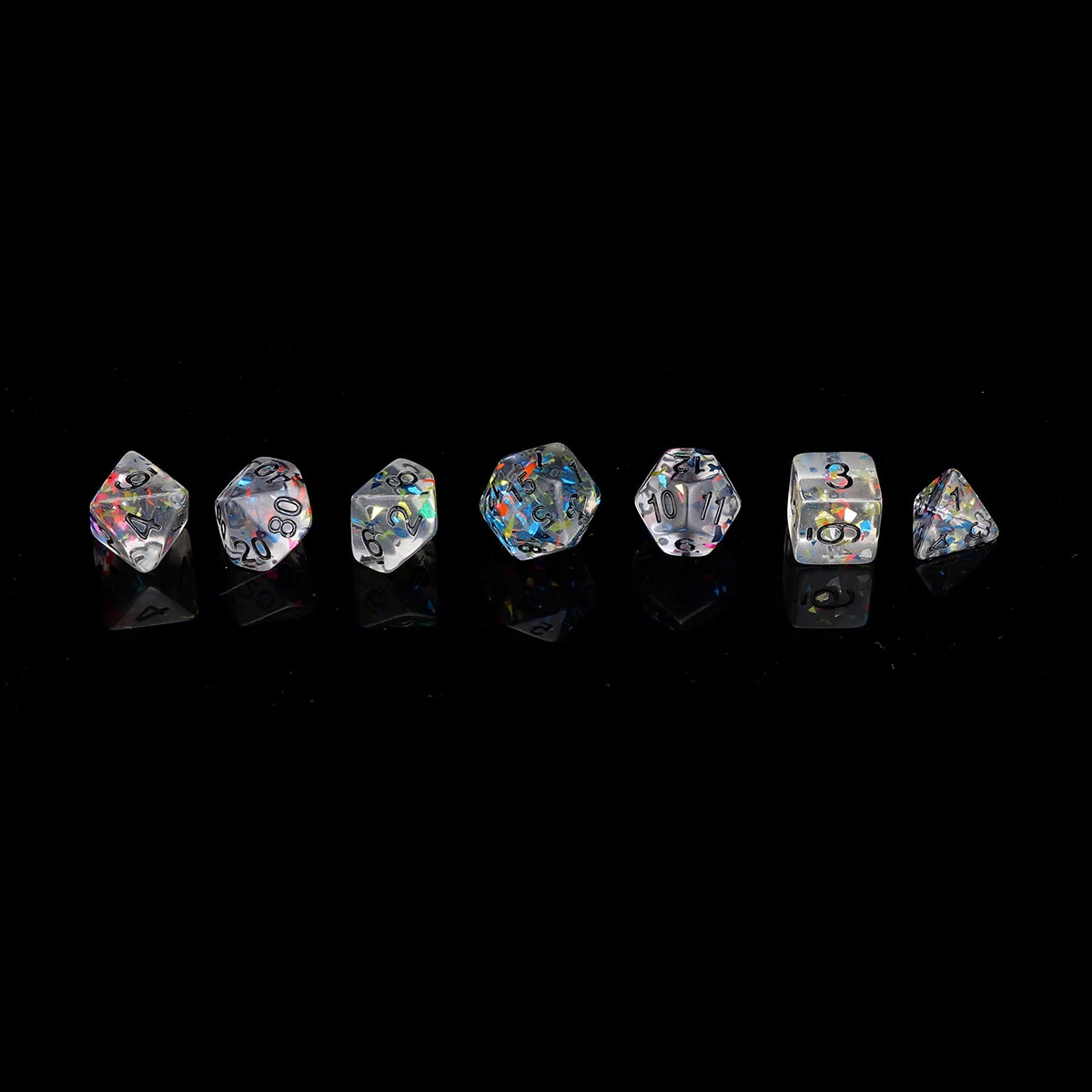 7Pcs Galaxy Polyhedral Dice Set - Resin Mirror D&D RPG Table Game Gift - Image 5