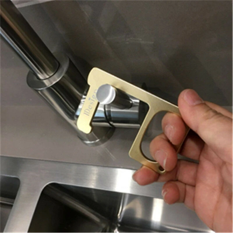 Non-Contact EDC Door Opener - Portable Anti-Bacterial Elevator Tool & Key Press - Image 4