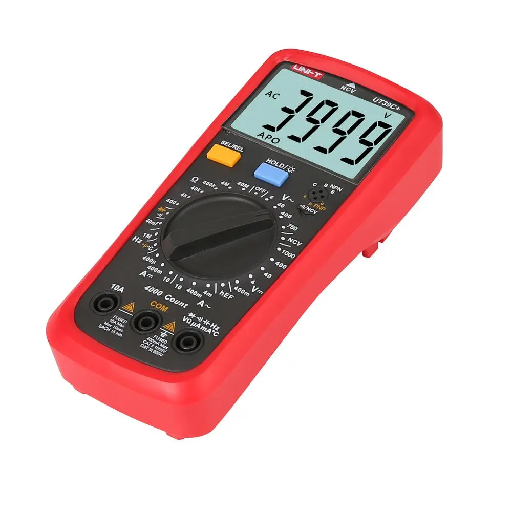 UNI-T UT39C+ Digital Multimeter | AC DC Voltage Tester | Capacitance Temp Hz - Image 5