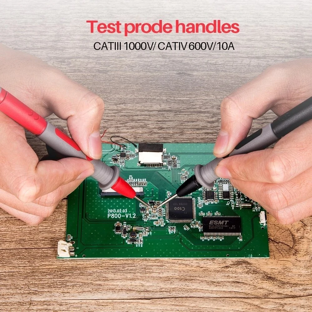 Fluke 1000V 10A Test Lead Kit - Alligator Clips & Probes | Digital Multimeter Wire Cable - Image 5