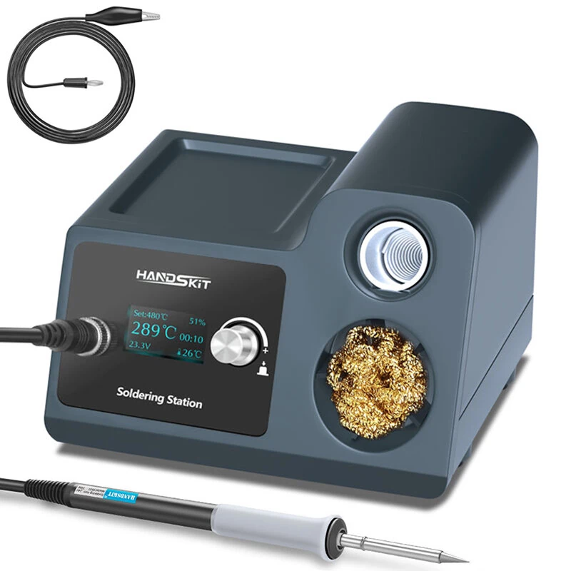 HANDSKIT ST12A 2-in-1 Hot Air Gun & Soldering Station | OLED Digital | Fast Heating - Image 2