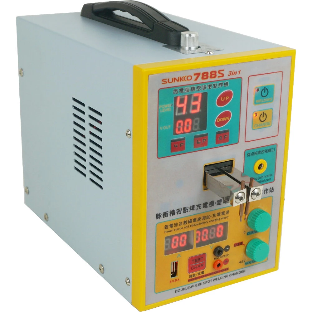 SUNKKO 788S 2.8KW Spot Welder | 3-in-1 Battery Welding Charging Test Machine | 110V/220V - Image 2