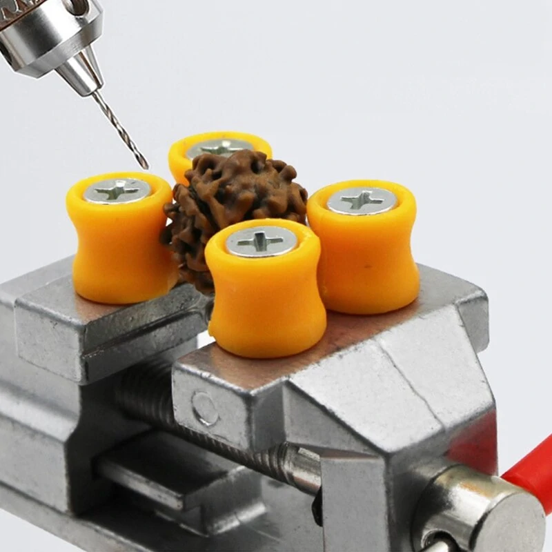 Adjustable Electric Mini Table Bench Vise - 360° Rotatable Drill Attachment - Image 4