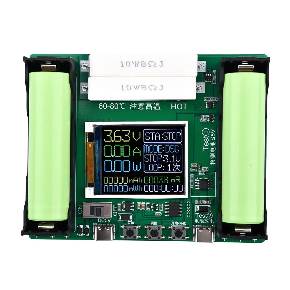 MT13S Lithium Battery Capacity Tester - 2CH/4CH | Type-C & Active Cooling | 2.5-3.5V Cut-Off - Image 4