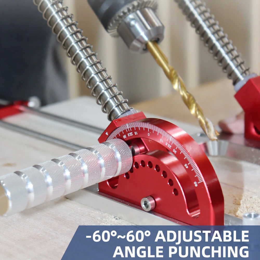 ENJOYWOOD Upgraded Multi-Angle Drill Guide | Adjustable Height Pocket Hole Jig for DIY - Image 4