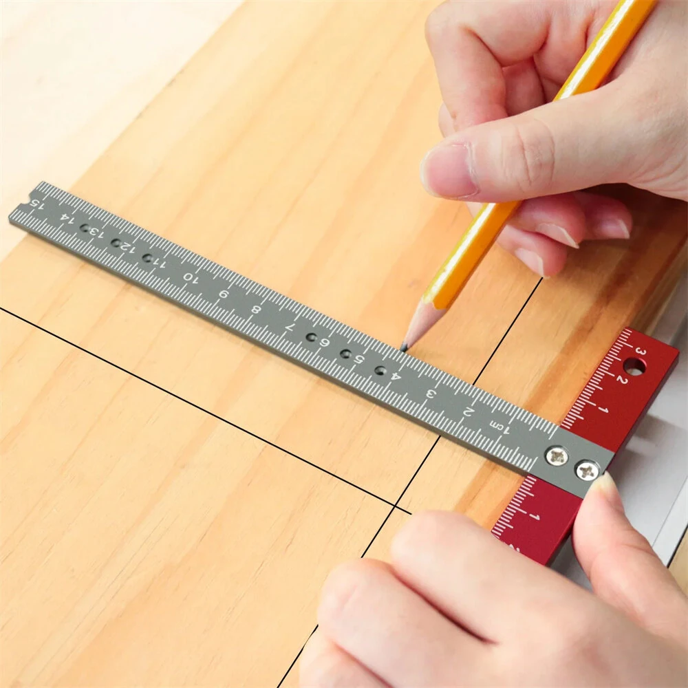 Aluminum T-Square Ruler 170mm x 85mm | High Precision Drafting Tool for CNC & Laser - Image 4