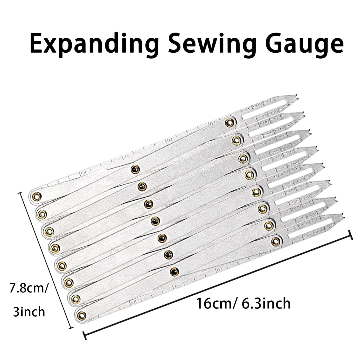 Aluminum Expanding Sewing Gauge - 24 Inch Adjustable Button Guide for Crafts & Woodworking - Image 3