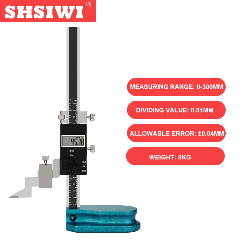 SHSIWI Digital Vernier Height Gauge - 150mm/300mm Range | 0.01mm Precision - Image 5
