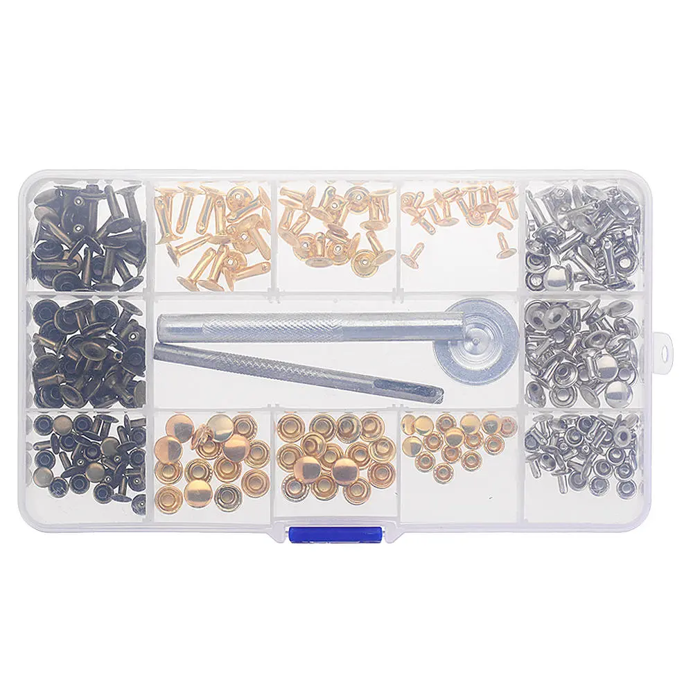 Levis DIY Leather Craft Snap Fasteners Kit - 135Pcs Hat Rivet Tools - Image 5