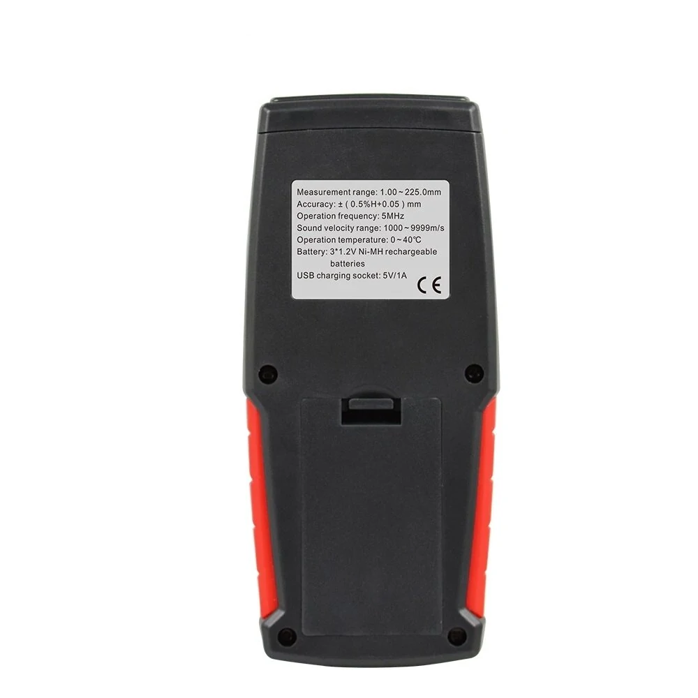 WINTACT WT100A Digital Ultrasonic Thickness Gauge | 1.00-225.0mm Range | 500 Data Storage - Image 4