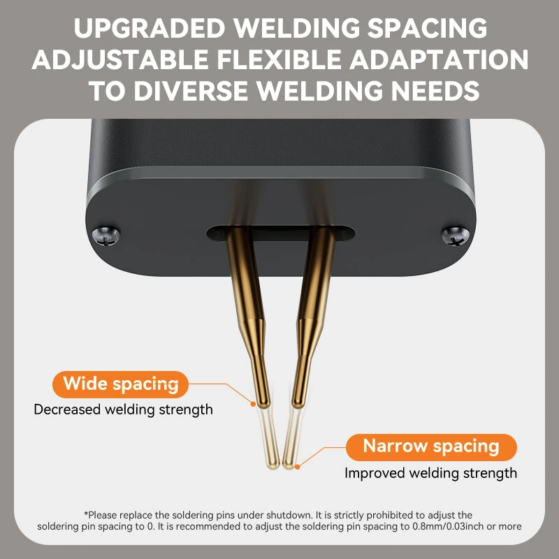 AWGEM AS1 Portable Spot Welder - 11 Gears Dual Mode | Rechargeable Battery - Image 5