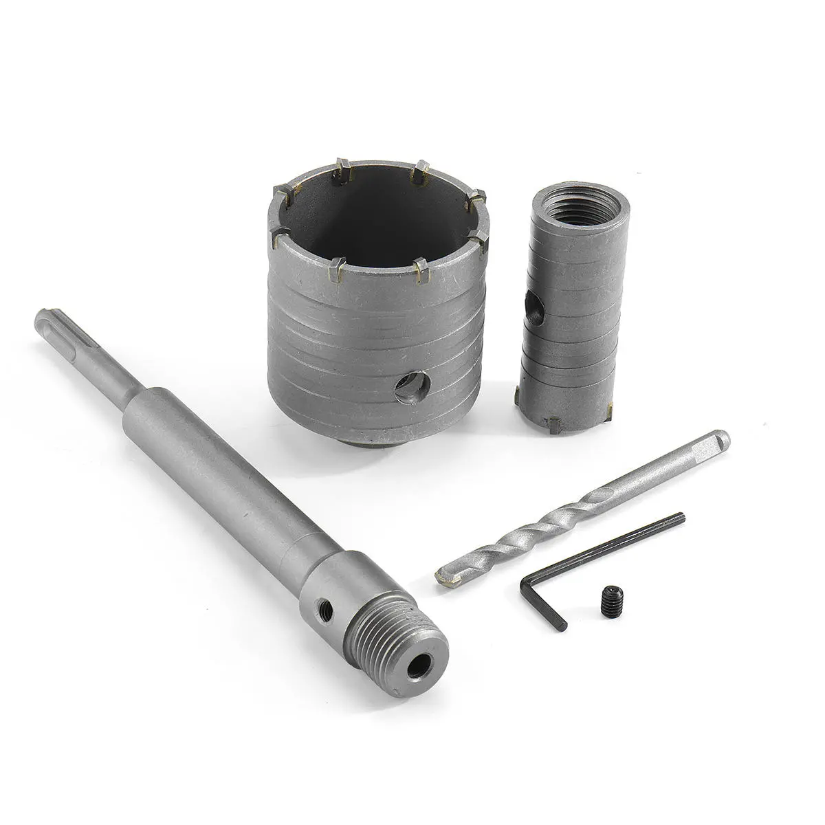 30mm & 65mm Concrete Hole Saw Kit - SDS Plus Shank Drill Bit Set with Wrench - Image 2