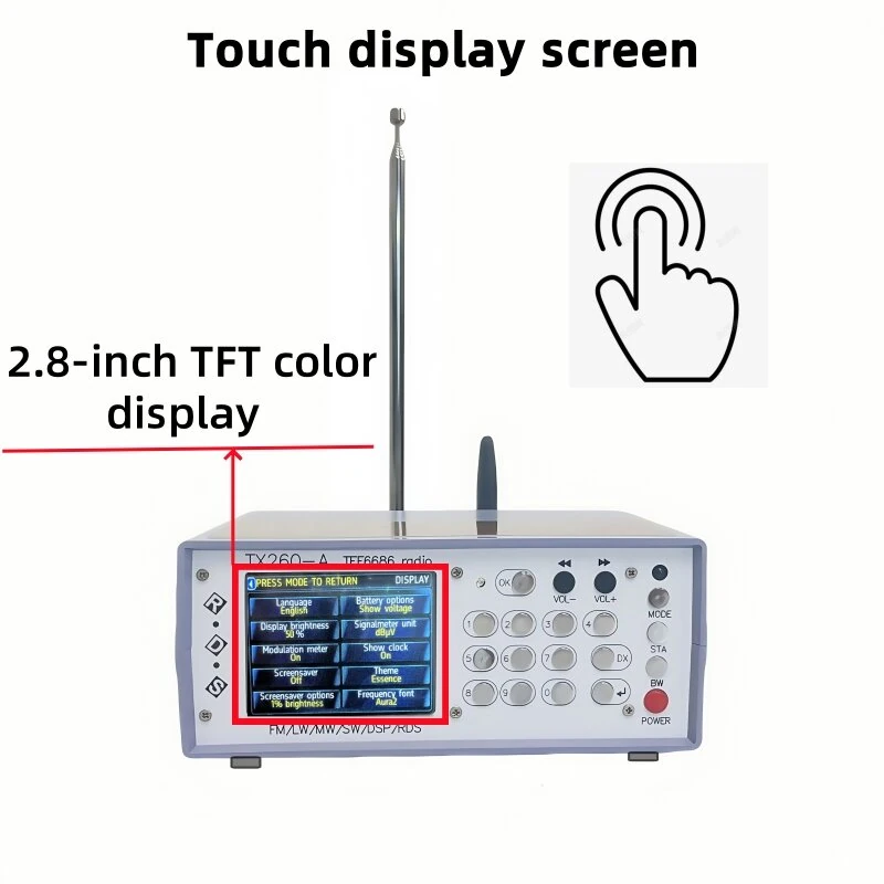 RX260-A TEF6686 Digital Radio - FM AM SW Receiver with Bluetooth | Portable Speaker - Image 4