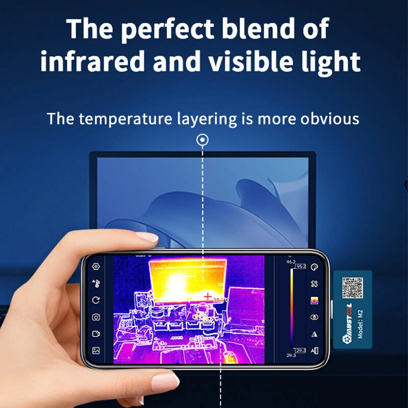 MUSTOOL M2 Thermal Camera | 256x192 IR High Resolution | 25Hz for Android, PC, Smartphones - Image 3