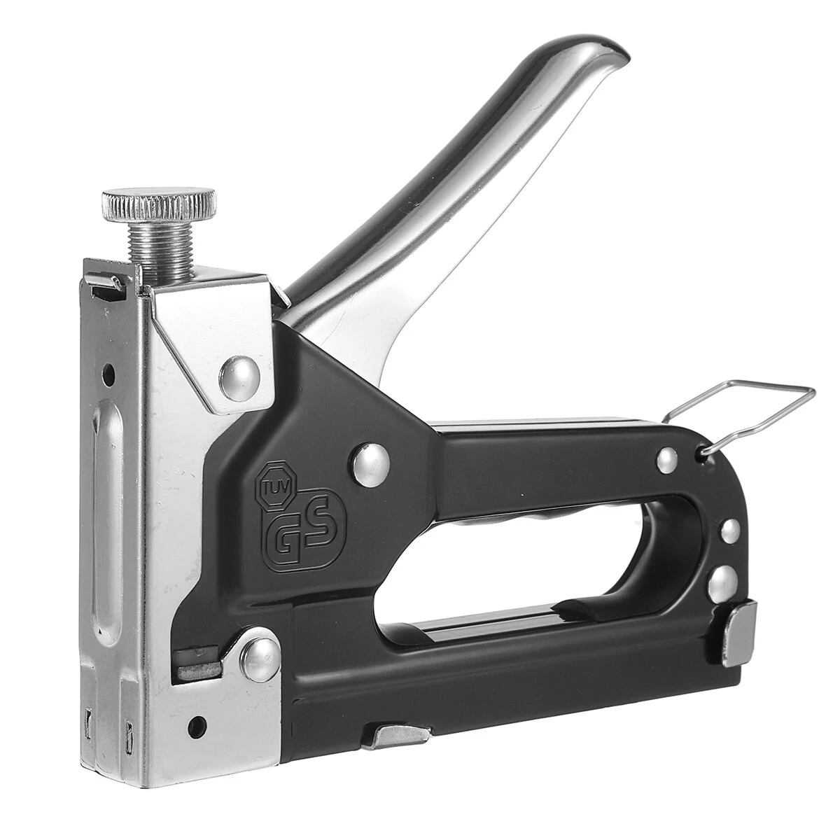 Manual Heavy-Duty Nail Stapler - 3-in-1 Stainless Steel Tool with 1000 Staples - Image 2