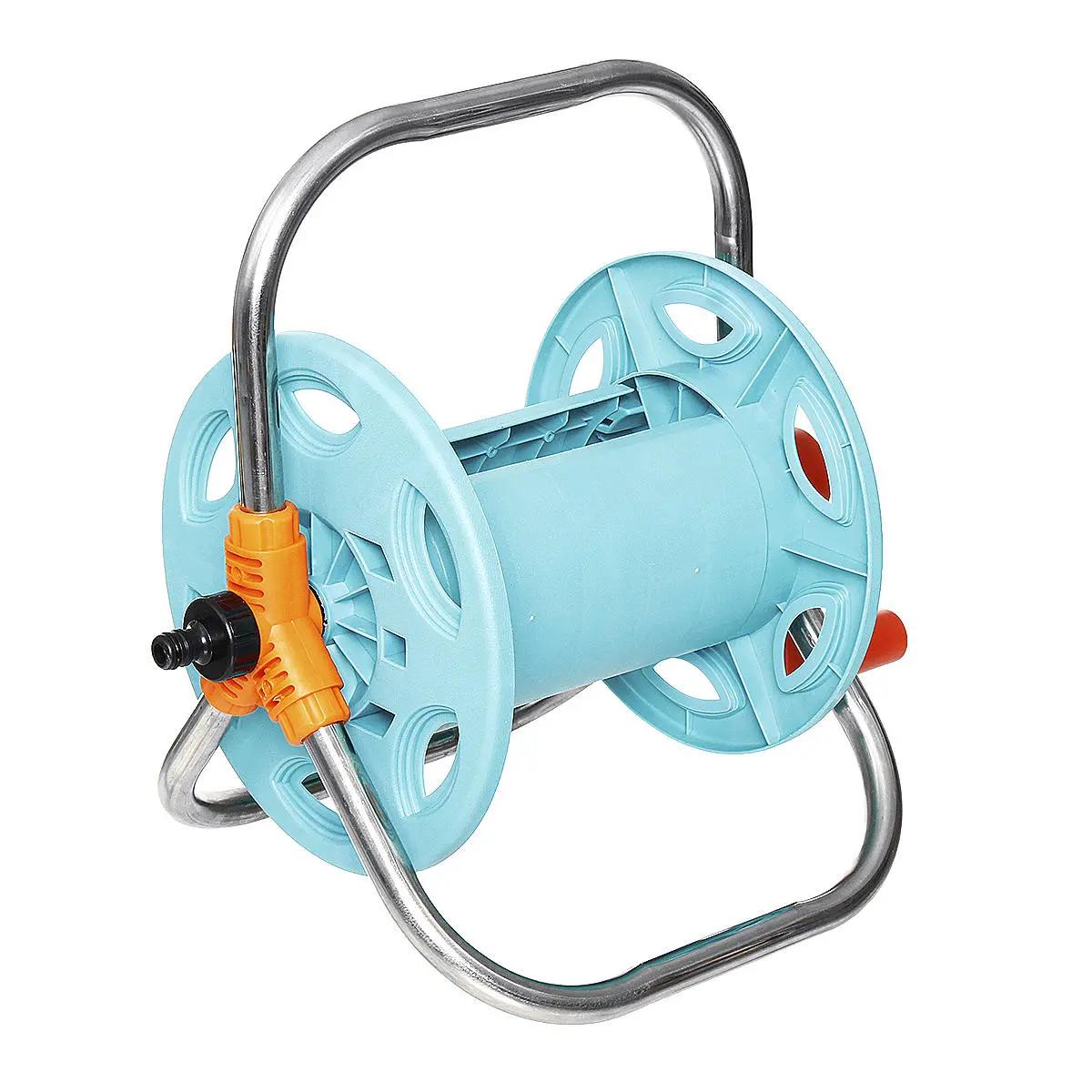 Portable Garden Hose Reel Cart - Outdoor Water Pipe Storage Holder & Caddy - Image 4