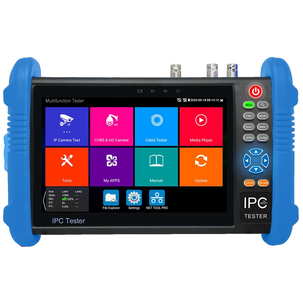 IPC9800CMADHSPro CCTV Tester - 7 Inch All-in-one 8K H.265 8MP Camera Tester | PoE Wi-Fi Analyzer - Image 2