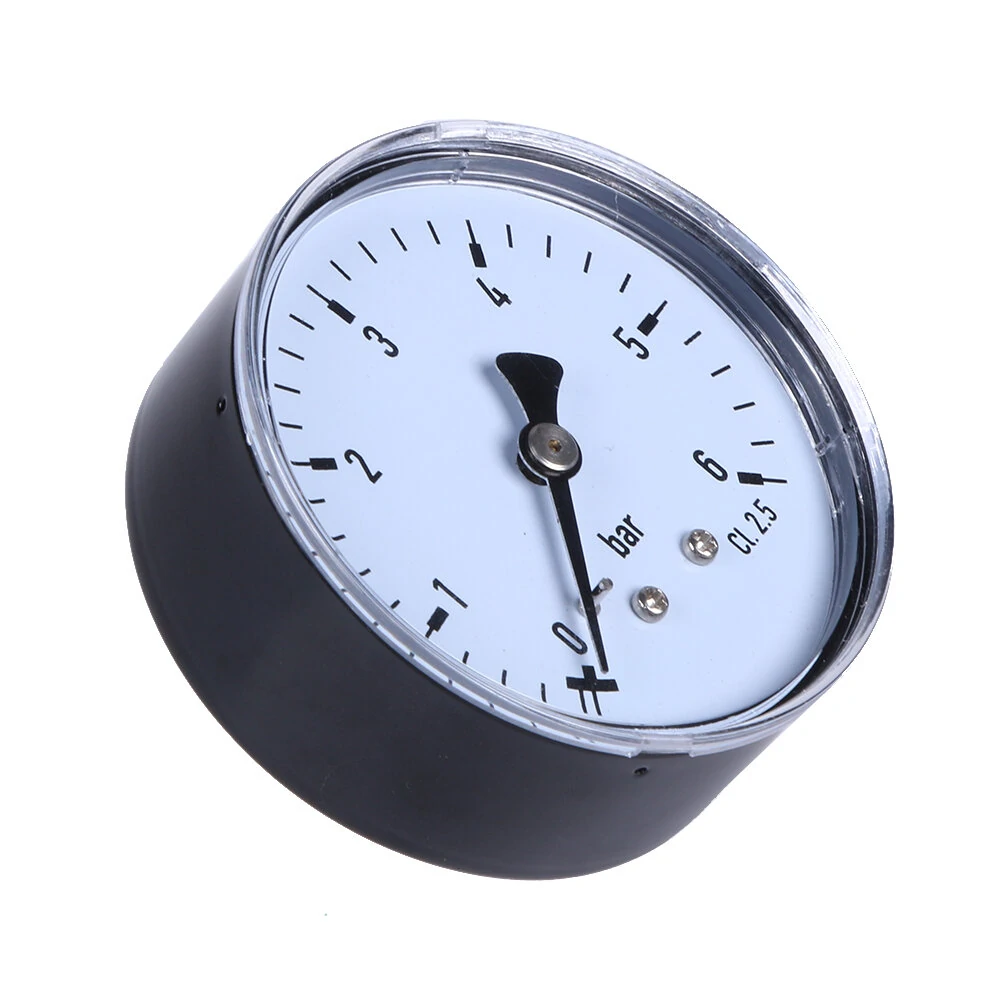 TS-60-6 Mini High Accuracy Pressure Gauge | 0-6 bar | 1/4 Manometer for Fuel Air Oil Water - Image 2