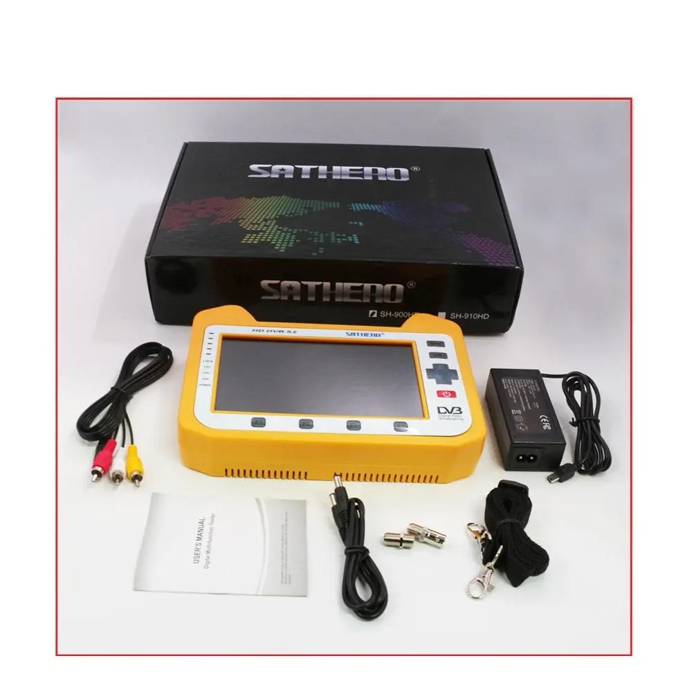 Sathero SH-900HD 7 Inch DVB-S2 HD Satellite Finder - 1080P AHD CCTV Tester - Image 5