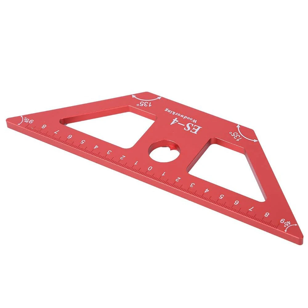 FONSON TOOLS ES-4 Metric Angle Ruler - 45/135 Degree Woodworking Scriber & Marking Tool - Image 4