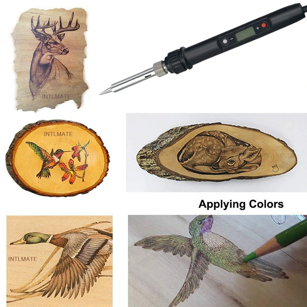 94Pcs Soldering Iron Kit with Wood Burning Pen | 60W Welding Tool & Tips US/EU - Image 4
