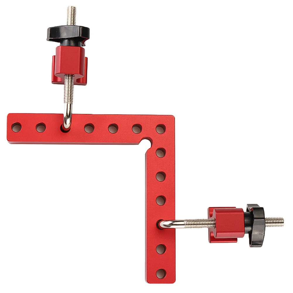 VEIKO 4PCS 90 Degree Right Angle Clamps - 140mm Aluminum Alloy with Dual Scale - Image 4