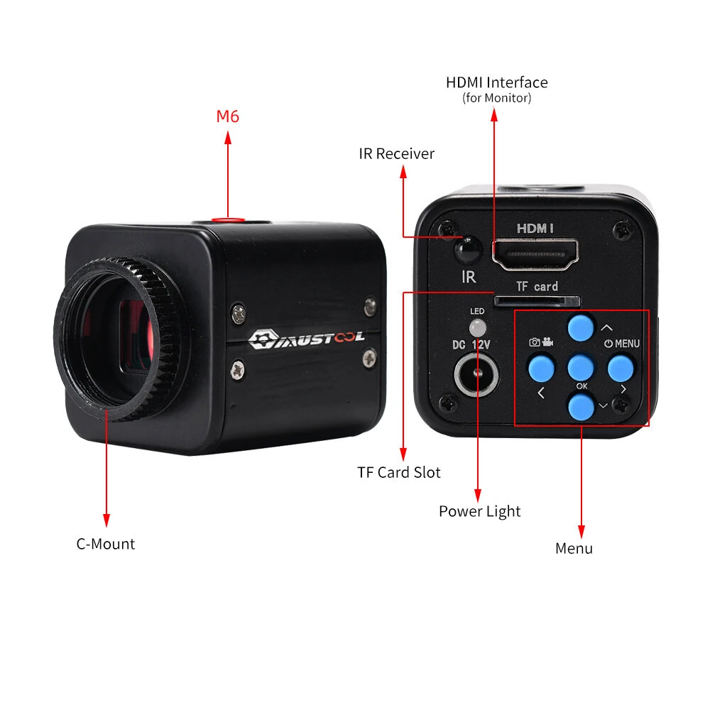 Mustool HY-5199 16MP HDMI Microscope Camera | Sony CMOS Sensor | 1080P HD & 2K Recording - Image 3