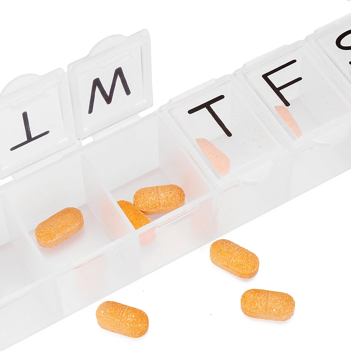 Portable Weekly Pill Organizer Box - 7 Day Pill Holder & Storage Case - Image 5