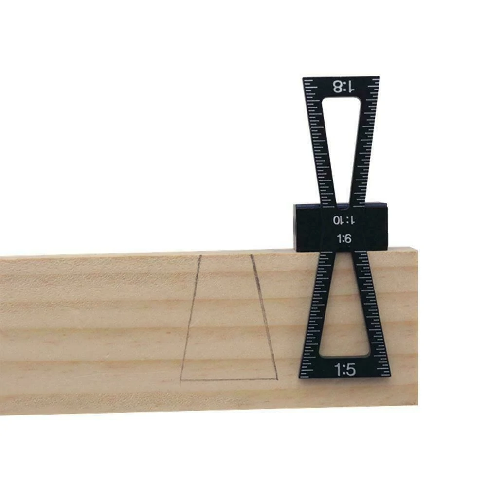 Woodworking Dovetail Marker - Aluminum Alloy Template & Marking Ruler Gauge - Image 2
