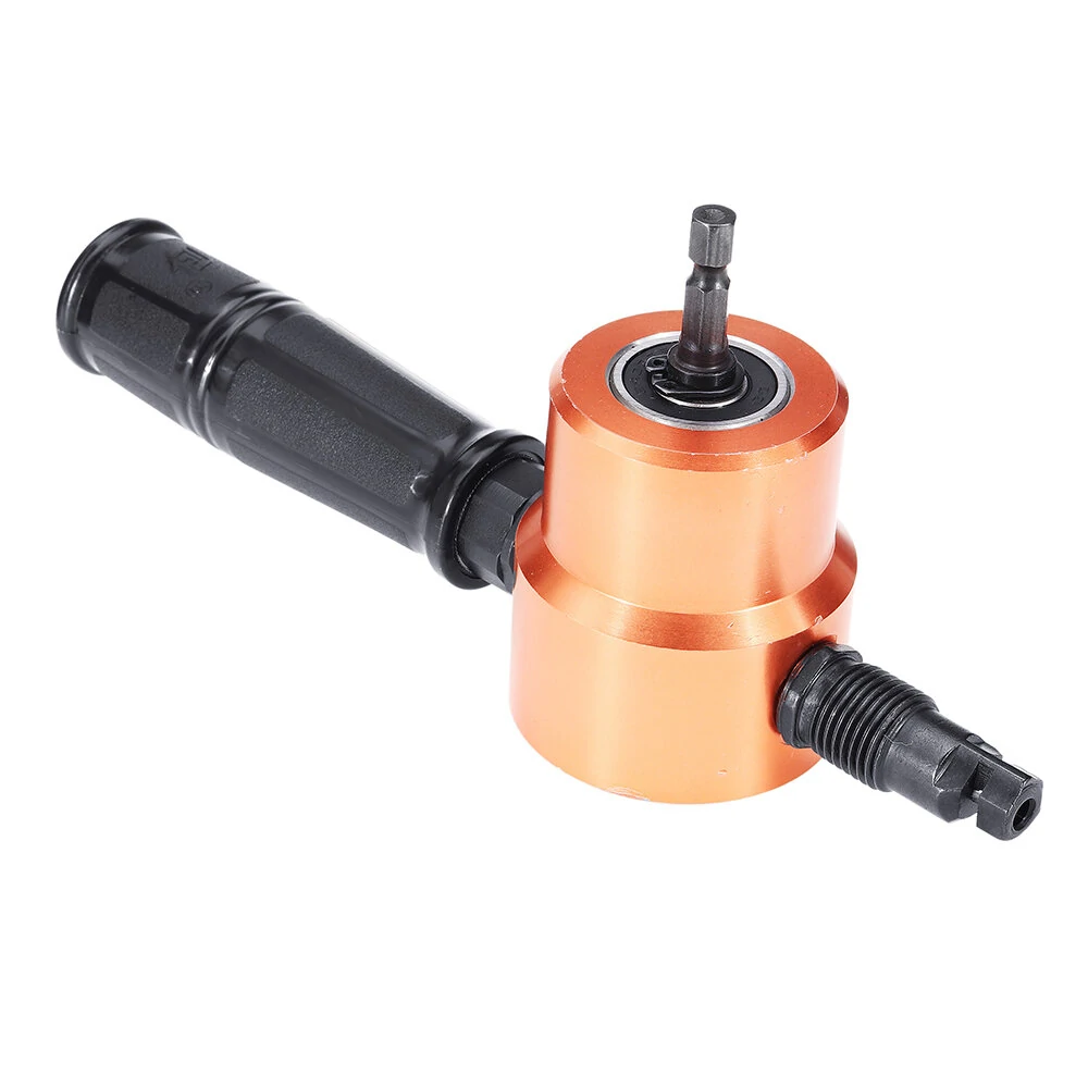 Drillpro 7Pcs Metal Sheet Nibbler Cutter Drill Attachment | 360 Degree Double Head - Image 2