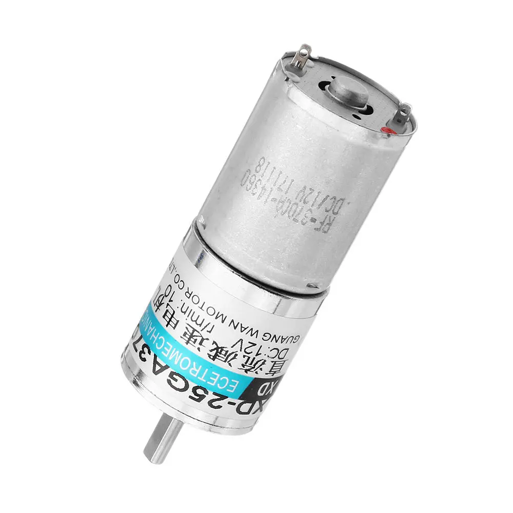 Machifit 12V 10RPM DC Gear Motor - 25GA370 Metal Gear Motor - Image 5