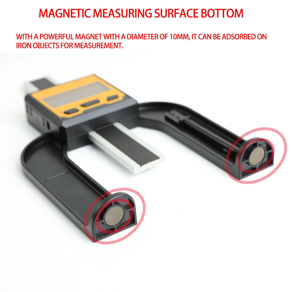 ETOPOO Digital Depth Gauge 0-80MM | 0.01MM Precision LCD Display - Aluminum Alloy Multifunction Tool - Image 4