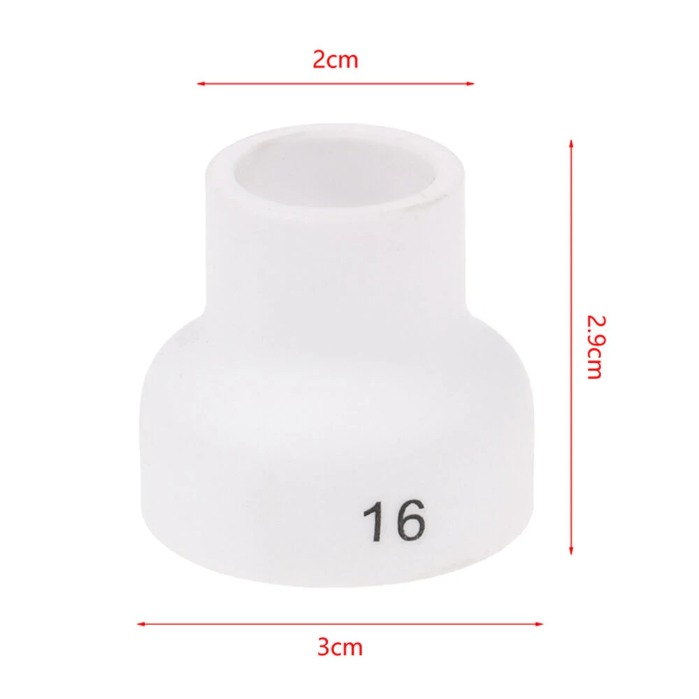 White Ceramic Alumina Cup #12/16 for WP9 WP20 TIG Welding Torch | Tig Cup Nozzle - Image 2