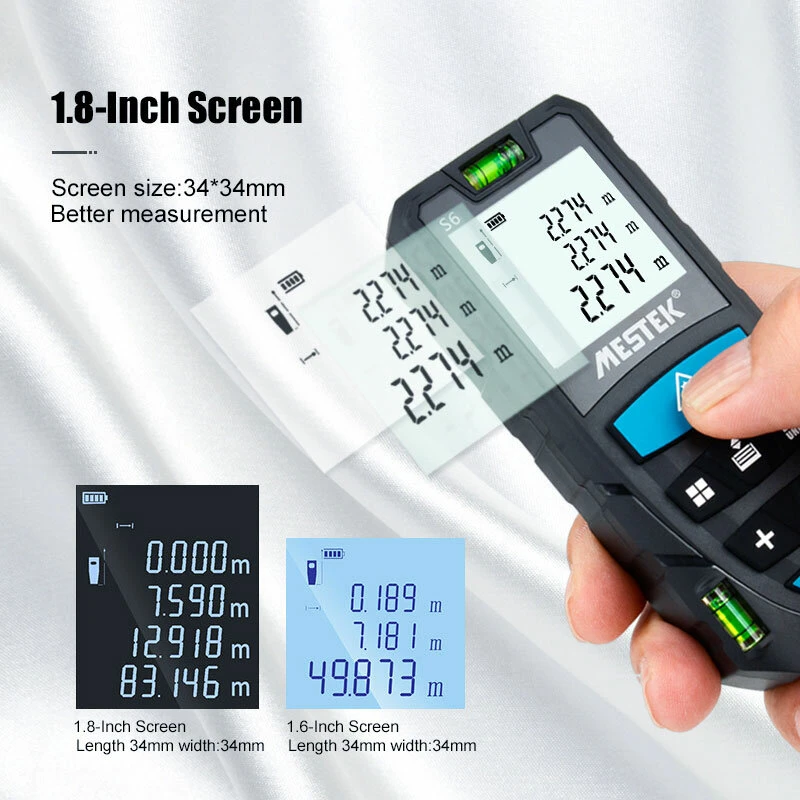 S6 50m Laser Distance Meter | Laser Rangefinder & Measure Tape - Image 4