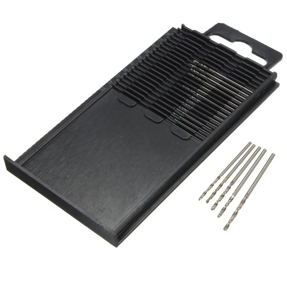 20pcs Micro HSS Twist Drill Bits Set | 0.3-1.6mm Straight Shank - Image 5