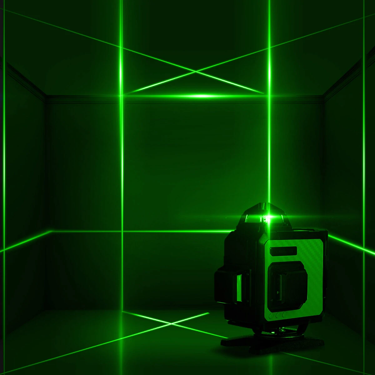 4D 360° Rotatable Green Laser Level - 8/12/16 Lines - Auto Self-Leveling Tool - Image 2