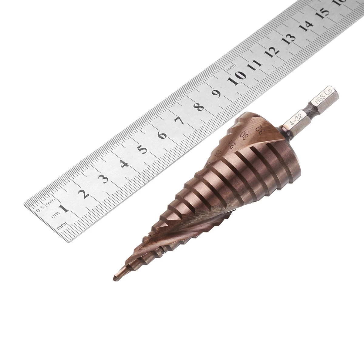 3Pcs M35 Cobalt Step Drill Bit Set - 3-12/4-20/4-32mm | 1/4 Hex Shank HSS-Co - Image 4