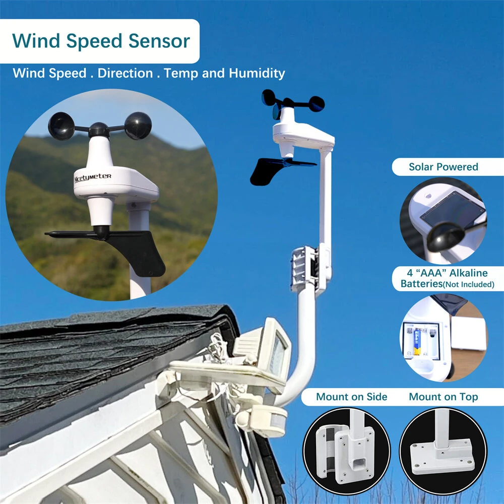 NicetyMeter Wireless Weather Station | WiFi Wind Speed, Temperature, Humidity & Rainfall Monitor | Uploads to Wunderground - Image 4