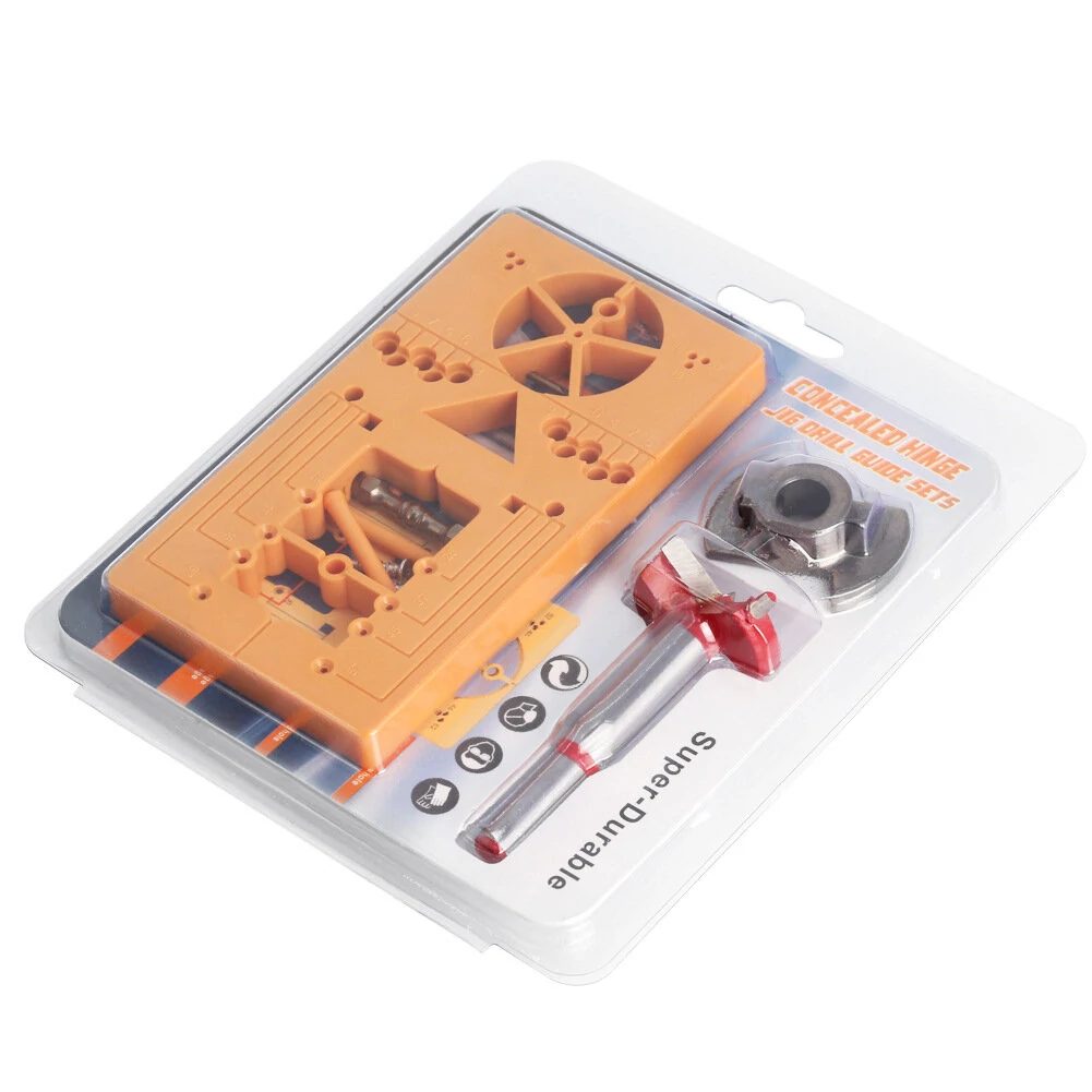 35mm Hinge Hole Drilling Guide | Cabinet Door Hinge Installation Jig Tool - Image 3