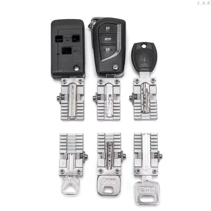 Universal Key Cutting Machine - Stainless Steel Duplicating Tool for Car & Door Keys - Image 3