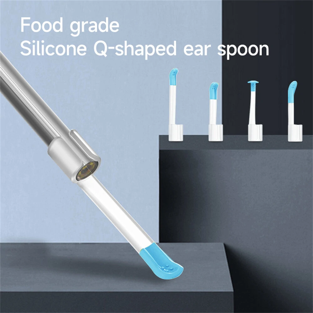 ENT Borescope | 4.5 Inch 1080P HD Screen | 3.9mm Food-Grade Silicone Ear Spoon - Image 3