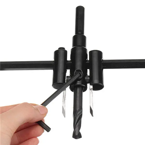 Adjustable 40-300mm Hole Saw Cutter - Circle Cutting Tool for Wood & Drywall - Image 4