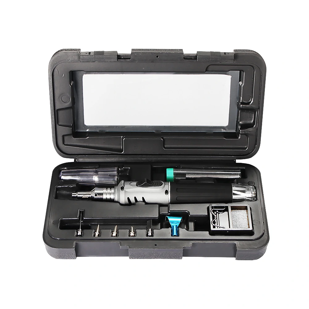 HS-1115K Professional Butane Soldering Iron Set | 10-in-1 Welding Torch Kit with 26ml Gas - Image 2