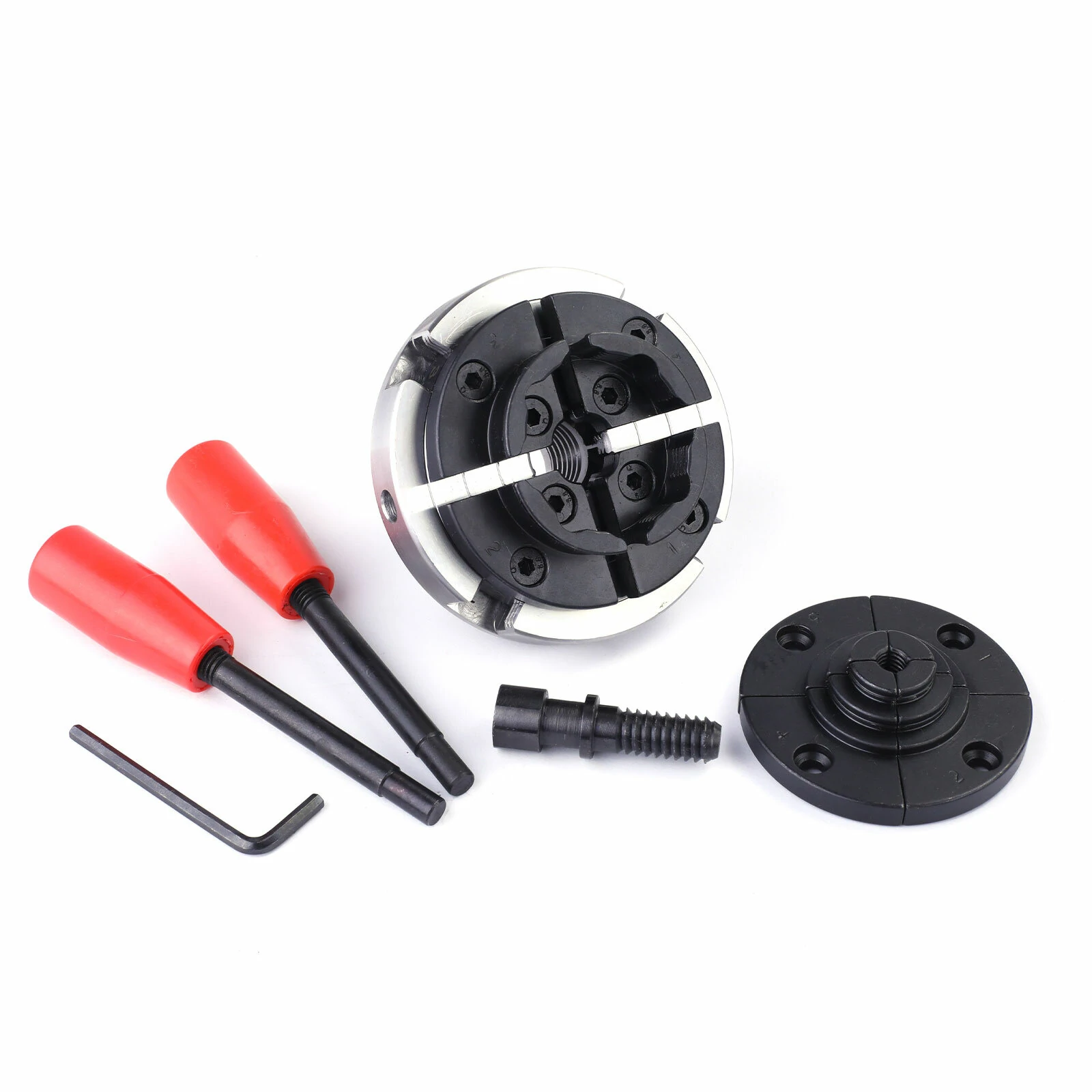4 Jaw Wood Lathe Chuck - 4 Inch Manual Chuck for Wood Turning | M33x3.5 & 1-8TPI - Image 5