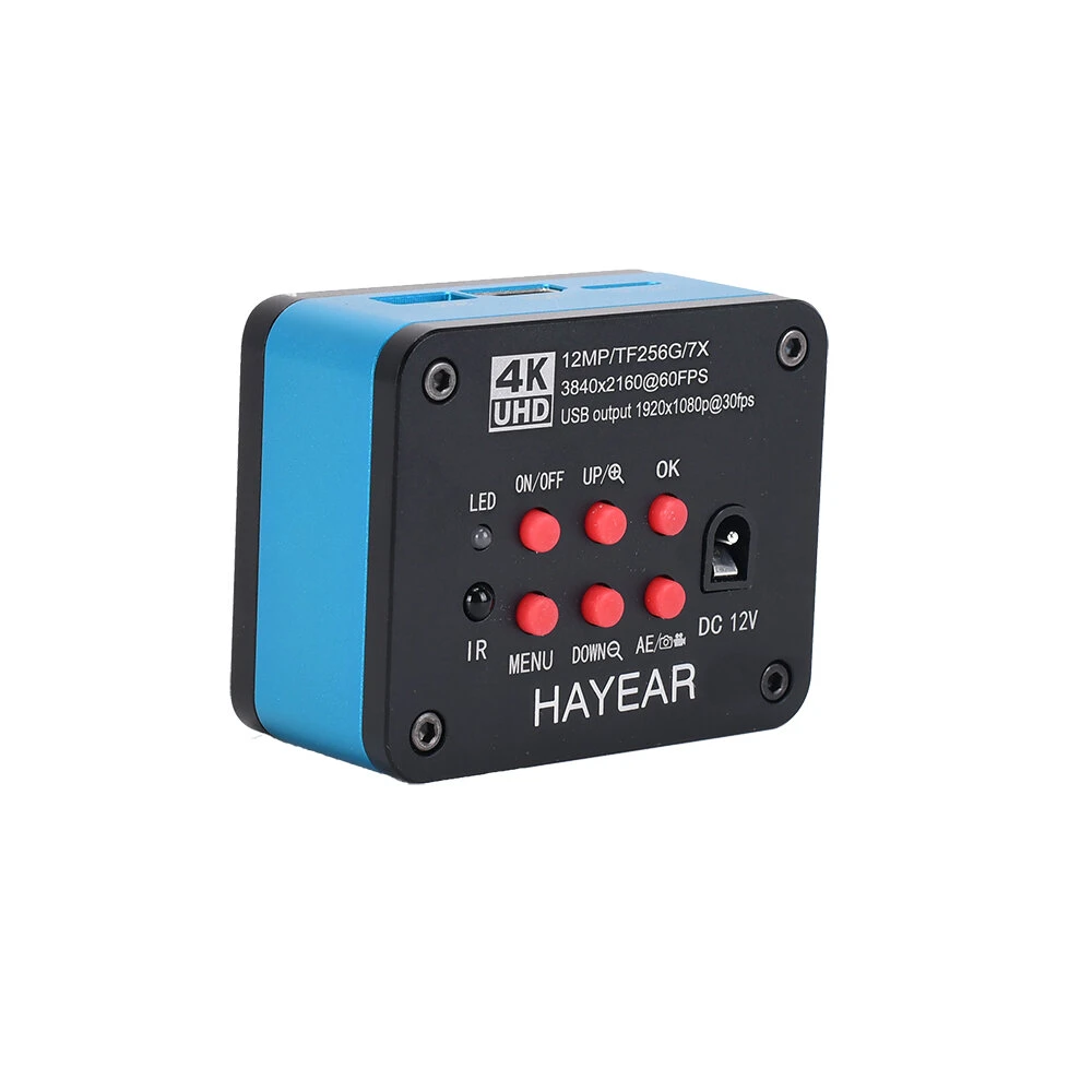 HAYEAR 12MP 4K Digital Microscope Camera | C-Mount for Phone Repair & Teaching - Image 4
