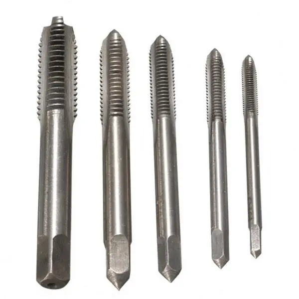 Doersupp 5pcs M3-M8 HSS Spiral Point Tap Set | Machine Screw Plug Taps - Image 3