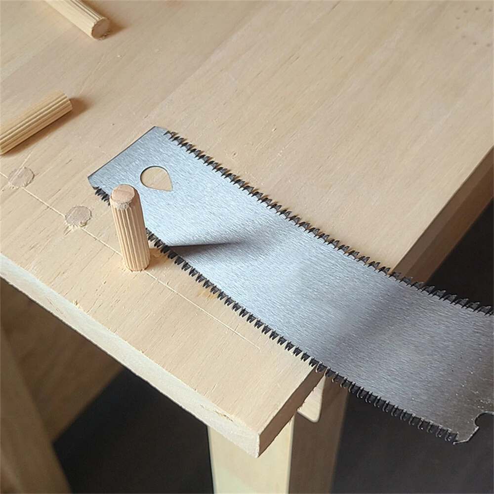 RUITOOL Japanese Pull Saw - SK5 Flexible Blade | 12/17 TPI Double Edge | Flush Cut Beech Handle - Image 4
