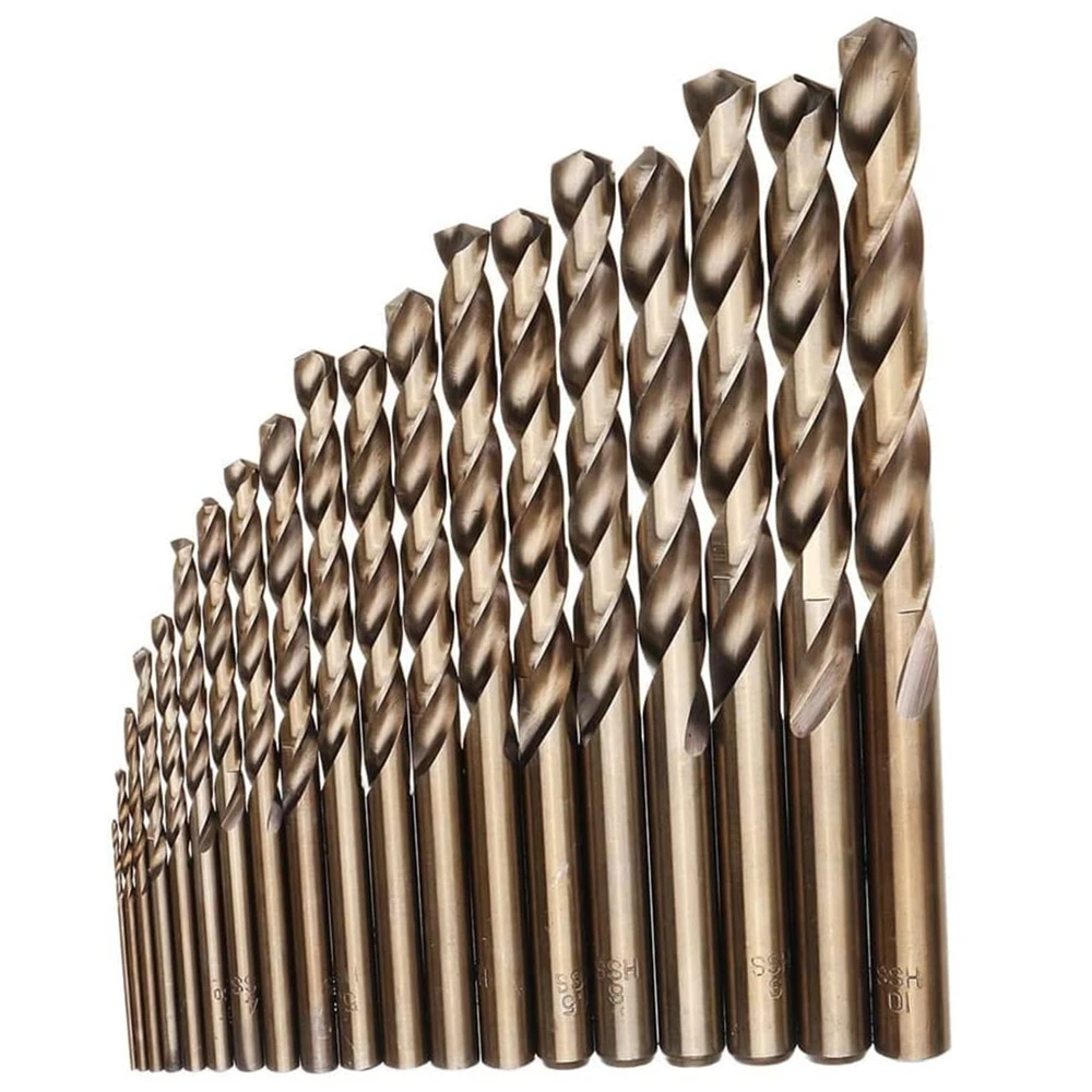 Drillpro M35 Cobalt Drill Bit Set | HSS-Co Jobber Length for Metal & Wood - Image 2