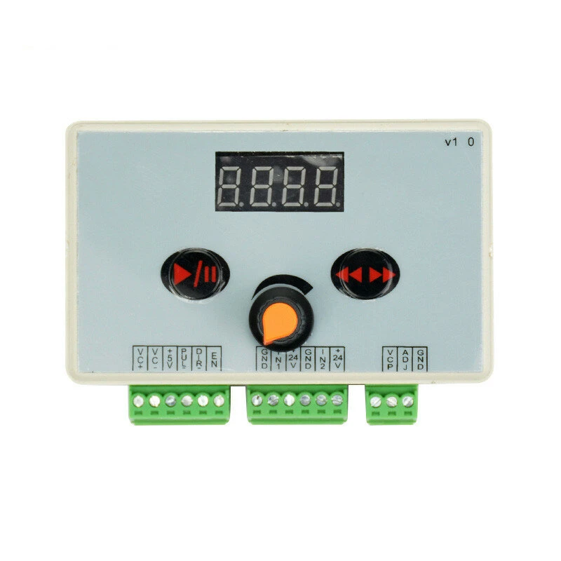 DC 12V/24V Stepper Motor Speed Controller - Reversible, LED Display | Pulse Signal Governor - Image 3