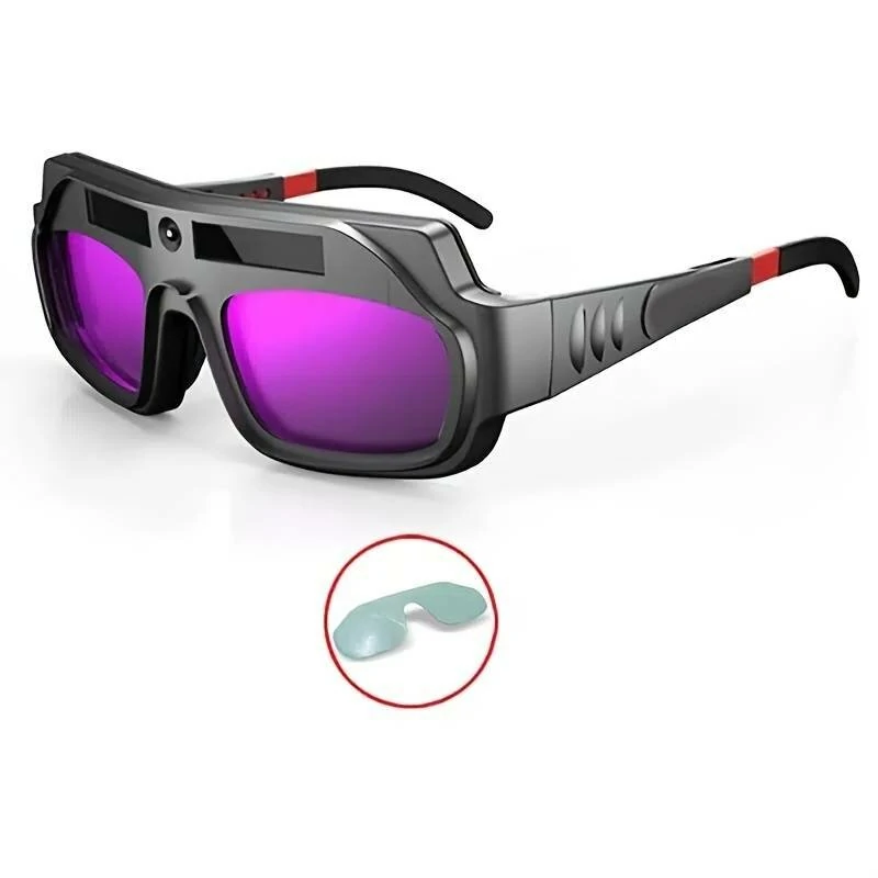 Auto Darkening Welding Goggles - Large View Anti-Scratch Glasses for Plasma Cutting - Image 3